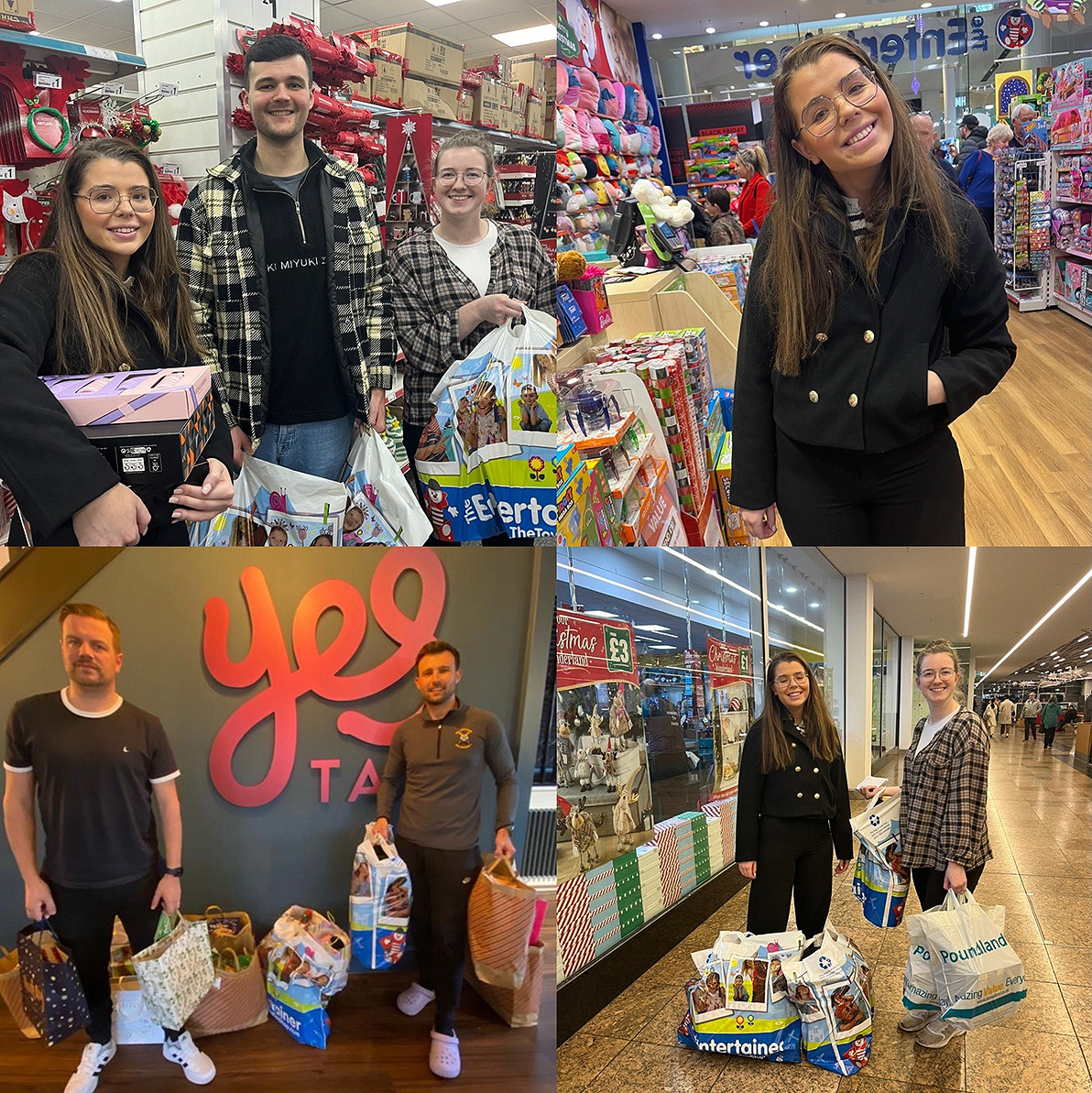 YesTax Team Christmas buying presents for local vulnerable people