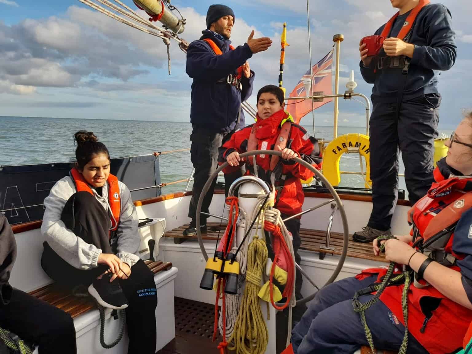 Endeavour’s Adventure Fund tall ship sailing activity